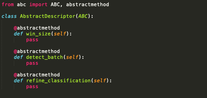 abstract descriptor